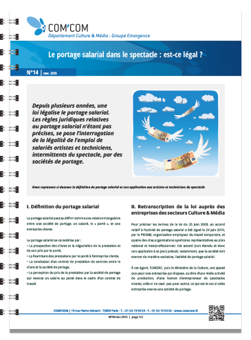 Le portage salarial dans le spectacle : est-ce légal ?